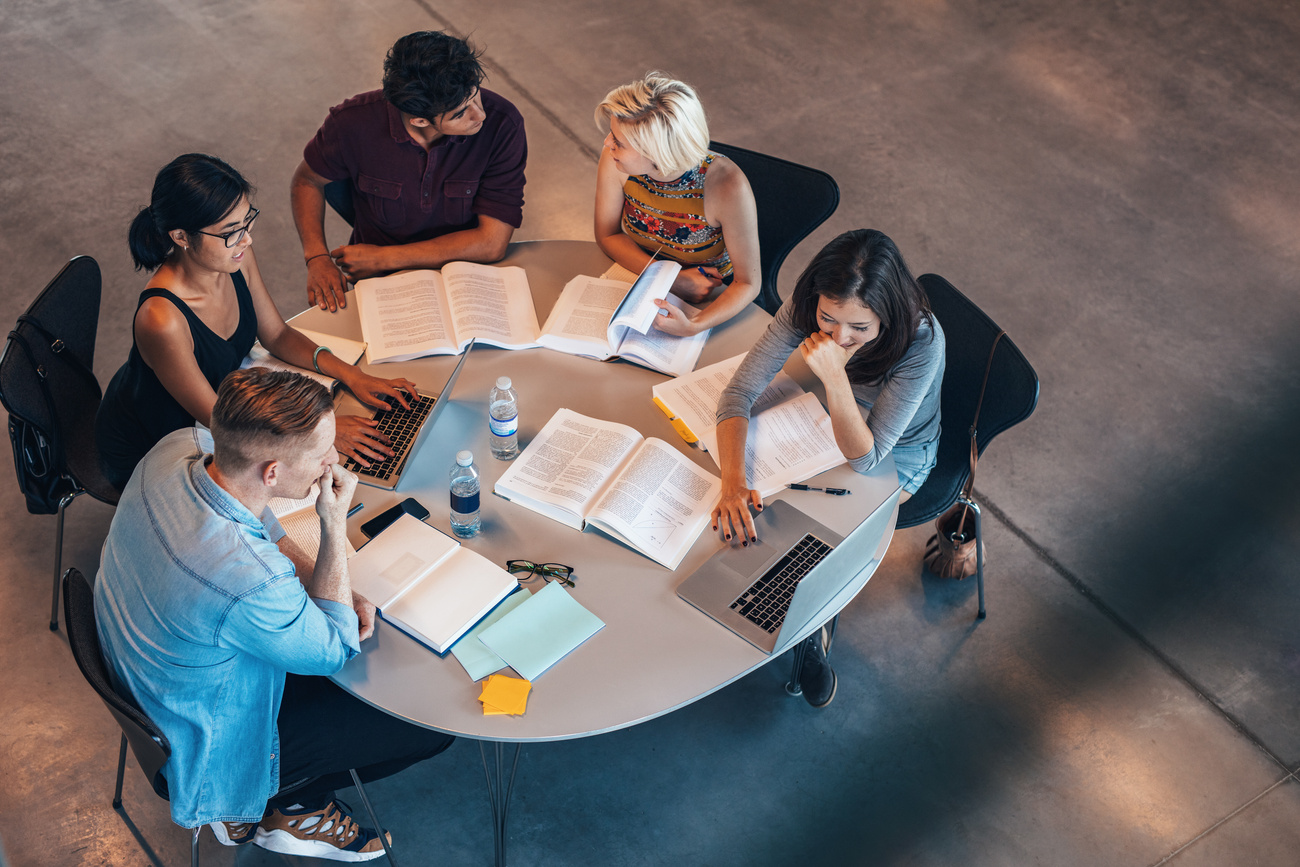 Students Studying Together